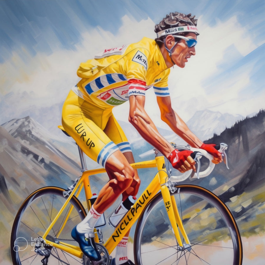 Ascent of Ambition: A Vivid Mountain Cycling Triumph